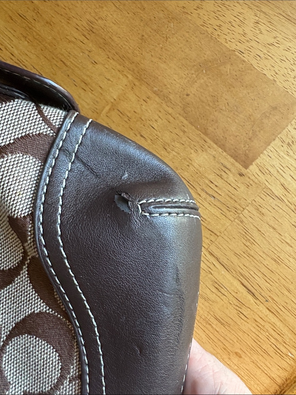 Coach Soho Brown Signature Shoulder Bag - Picture 4 of 10